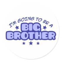 Big Brother Round Sticker