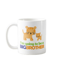Big Brother Tiger T-shirt Pregnancy Announcement Coffee Mugs