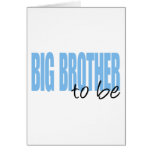 Big Brother To Be (Blue Block Font) Cards