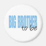 Big Brother To Be (Blue Block Font) Magnet