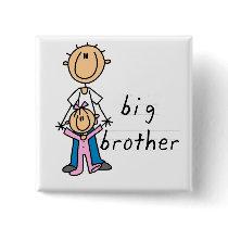 Big Brother with Baby Sister Tshirts and Gifts buttons by stick_figures Big Brother with Baby Sister Tshirts and Gifts buttons