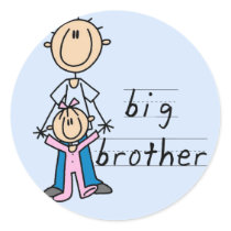 Big Brother with Baby Sister Tshirts and Gifts stickers