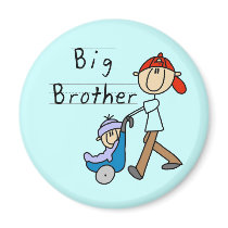 Big Brother with Little Brother Tshirts and Gifts Magnets