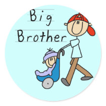 Big Brother with Little Brother Tshirts and Gifts Sticker