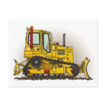 Big Bulldozer Dozer Post Card