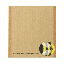 Big Bumble Bee Small Custom Notepad