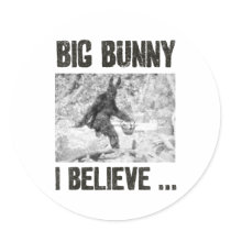 Big Bunny Round Stickers