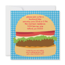 Big Burger BBQ Invitation
