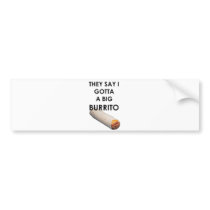 big burrito bumper sticker