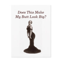 Big Butt Post Card postcards