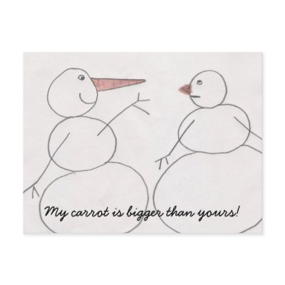 Big Carrot Postcard by KatAnnette