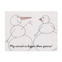 Big Carrot Postcard