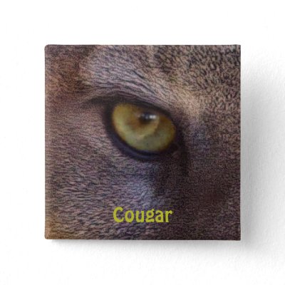 Big Cat Cougar Eye Wildlife-lovers Button