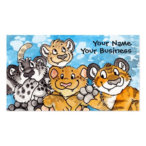 Big Cat Cubs Business Card (front side)