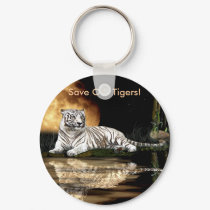 BIG CAT Endangered Species Series keychains by RavenSpiritPrints BIG CAT Endangered Species Series keychains