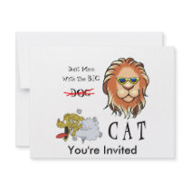 Big Cat invitations