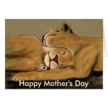 big cat nap, Happy Mother's Day Card