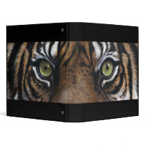 Big Cat Orange Tiger Eye Eyes Painting Art Binder
