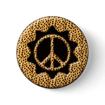 BIG CAT PEACE SIGN buttons by dgpaulart BIG CAT PEACE SIGN buttons