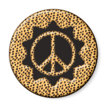BIG CAT PEACE SIGN magnets by dgpaulart BIG CAT PEACE SIGN magnets