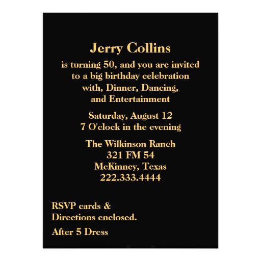 Big Celebration Birthday Invitation