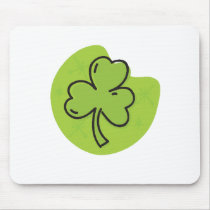 "Big Clover" St. Patrick's Day Design mousepads by Eholidayz "Big Clover" St. Patrick's Day Design mousepads