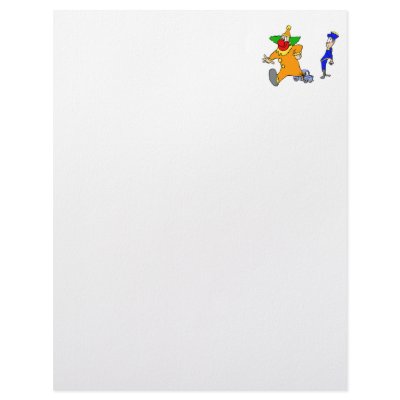 Big clown little car letterhead design by Clown_Town