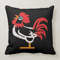 Big Cock Throw Pillow american mojo pillows