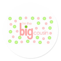 Big cousin polkadot T-shirt Sticker