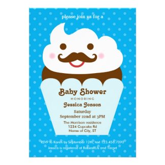 Big Cupcake Baby Shower Invitation