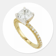 Big Diamond Engagement Ring Hint Hint Sticker