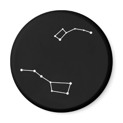 Big Dipper and Little Dipper Magnet by asterism