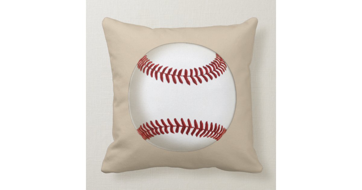 Big Dirty Baseball Throw Pillow MONOGRAM or NUMBER Zazzle