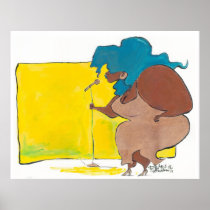 big diva in a small club print