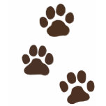 Big Dog Paw Prints T Shirts