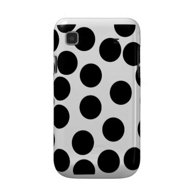 Big Dots. Black and White Pattern. Samsung Galaxy S Cases by Graphics_By_Metarla