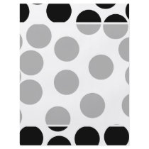 Big Dots. Black and White Pattern. Flyers