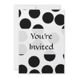 Big Dots. Black and White Pattern. Personalized Announcement