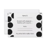 Big Dots. Black and White Pattern. Custom Announcement