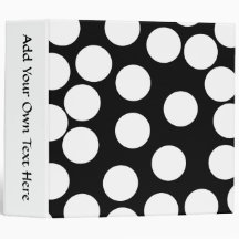 Big Dots in Black and White. Binders
