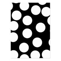Big Dots in Black and White. Business Card Template