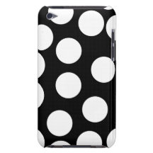 Big Dots in Black and White. iPod Case-Mate Case