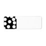 Big Dots in Black and White. Return Address Label