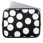 Big Dots in Black and White. Computer Sleeves
