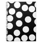 Big Dots in Black and White. Spiral Note Book