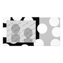 Big Dots in Black and White. Picture Card