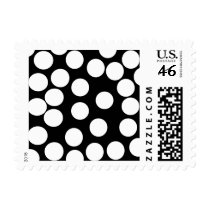 Big Dots in Black and White. Postage Stamps