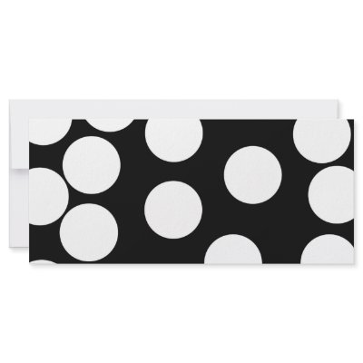 Big Dots in Black and White. Rack Card Template by Graphics_By_Metarla