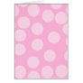 Big Dots Pattern. Pale Pink and Candy Pink. Card