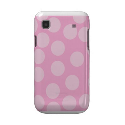 Big Dots Pattern. Pale Pink and Candy Pink. Samsung Galaxy Case by Graphics_By_Metarla